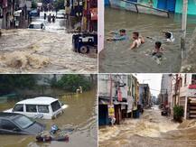 હૈદરાબાદમાં આખી રાત તુટી પડ્યો ધોધમાર વરસાદ ને પછી થઈ આવી હાલત, જુઓ તસવીરો