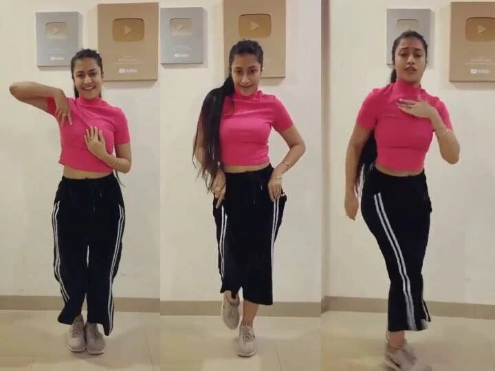 chahals fiance dhanashree verma hot dancing video viral ચહલની મંગેતરનો વધુ એક હૉટ વીડિયો વાયરલ, 'નાગિન જેસી કમર હિલા પર' ધનાશ્રીએ કર્યો ધાંસૂ ડાન્સ