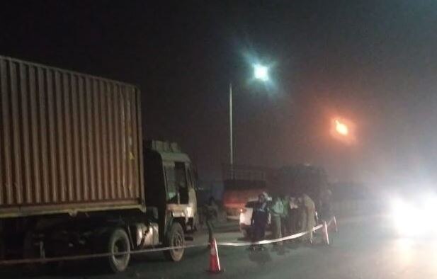 Surat: man death at trailer accident at ongc bridge in city check details સુરત : ONGC બ્રિજ પર ટ્રેલર ચાલકે બાઇક સવારને કચડ્યો, જાણો વિગત