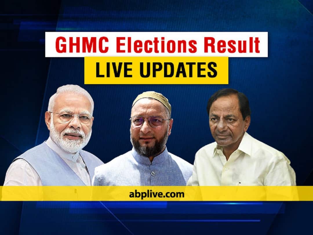 ghmc elections result live updates counting begin at 8am હૈદ્રાબાદ નગર નિગમ ચૂંટણીની મતગણતરી શરૂ, ભાજપ, TRS અને AIMIM વચ્ચે ત્રિકોણિય જંગ