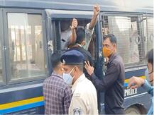 કોંગ્રેસના નેતાઓ, પોલીસ વચ્ચે તુ તુ મે મે, કેટલાયને ટીંગાટોળી કરી ઉપાડી લીધા, જુઓ તસવીરો