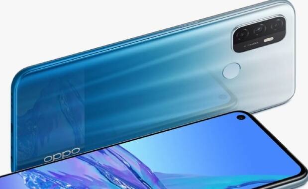 OPPO A53 2020- આ ફોનમાં પણ ઓક્ટાકૉર 1.8 GHz, Quad Core + 1.6 GHz, Quad core - Snapdragon 460 પ્રૉસેસર છે. 6.5 ઇંચની IPS LCD ડિસ્પ્લે છે. આમાં 13MP +2MP +2 MPનો ત્રિપલ કેમેરા સેટઅપ છે, અને સેલ્ફી માટે 16MPનો ફ્રન્ટ કેમેરો છે. આની કિંમત 12,989 રૂપિયા છે. (પ્રતિકાત્મક તસવીર)