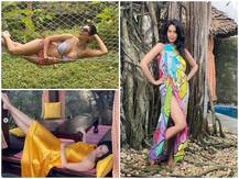 હૉટ સીનથી ચર્ચામાં આવેલી આ એક્ટ્રેસ 31st પાર્ટી કરવા કેરાલા પહોંચી, ગાર્ડનમાંથી શેર કરી બૉલ્ડ અંદાજમાં તસવીરો