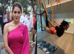 હવામાં ઝૂલતા સારા અલી ખાને કર્યા યોગ, ઈન્ટરનેટ પર વાયરલ થયો વીડિયો