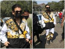 વિચિત્ર ડિઝાઇન વાળા કપડાં પહેરીને વરુણ-નતાશાના લગ્નમાં પહોંચ્યો કરણ જોહર, તસવીરો થઇ વાયરલ