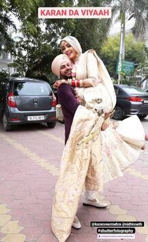 પત્નીને તલાક આપીને આ એક્ટરે ચોરીછુપીથી ગર્લફ્રેન્ડ સાથે કરી લીધા લગ્ન, નવી દુલ્હનને ખોળામાં ઉંચકીને પહોંચ્યો ગુરુદ્વારા, તસવીરો વાયરલ