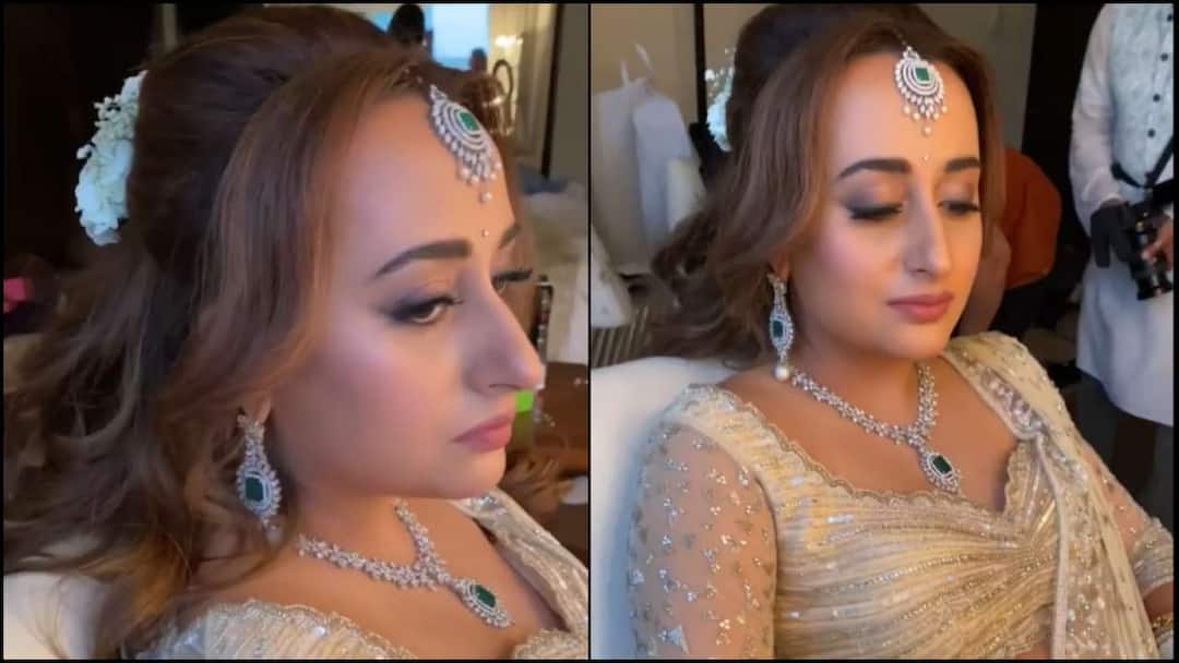 Namrta give beautiful make by namrta dala, abp asmita દુલ્હન નતાશાનો આ રીતે થયો હતો શૃંગાર, આ ફેમસ મેકઅપ આર્ટિસ્ટે કર્યો મેકઅપ, જુઓ વીડિયો