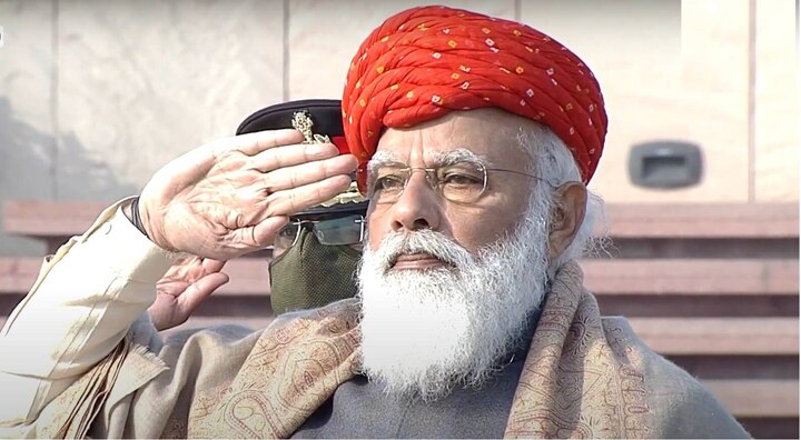 What did Jam Saheb do before Modi wore a Halari turban in the Republic Day parade? મોદીએ પ્રજાસત્તાક દિનની પરેડમાં હાલારી પાઘડી પહેરી તેના પગલે જામ સાહેબે શું કર્યો વેધક સવાલ ?