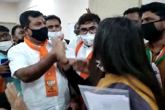 Rajkot : કયા પાટીદાર મહિલા નેતા અને ભાજપના નેતા વચ્ચે ફોર્મ ભરતી વખતે થઈ ગઈ બબાલ?