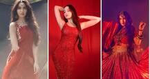 લાલ રંગના ડ્રેસમાં આ હૉટ એક્ટ્રેસે ઇન્ટરનેટ પર મચાવી ધમાલ, ગ્લેમરસ તસવીરો વાયરલ