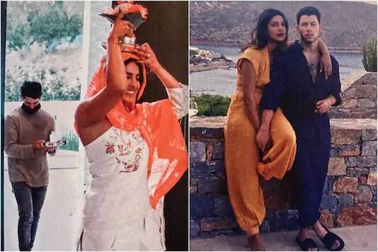  પ્રિયંકા ચોપડાએ આઇવરી વન શોલ્ડર ટયુનિક, પક્ષીઓ અને મધમાખીવાળી પ્રિન્ટવાળા પેન્ટ સાથે પહેર્યું હતું. પિયંકા હાલ તેમની બુક “અનફિનિશ્ડ”ના કારણે ચર્ચામાં છે. તેમની આ બુક પ્રિયંકાના ફેન્સ જ નહી પરંતુ તેમનો પતિ નિક જોનાસ પણ સારો રસ લઇને તેને વાંચી રહ્યા છે. 