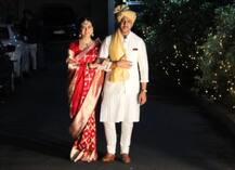 લગ્ન બાદ દુલ્હનના લુકમાં પતિ વૈભવ સાથે સામે આવી દીયા મિર્જા, જુઓ પ્રથમ તસવીર