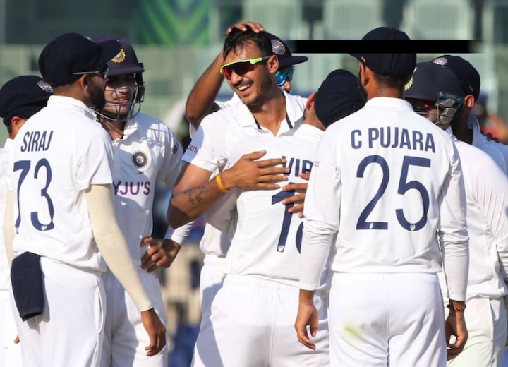 India vs England: Axar Patel takes 5 wicket in second innings IND Vs ENG: ડેબ્યૂ મેચમાં જ છવાયો આ ગુજરાતી, 5 વિકેટ ઝડપીને ઈંગ્લેન્ડને પાડી દીધું ઘૂંટણીયે