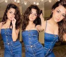 બ્લૂ ડેનિમ આઉટફિટમાં એક્ટ્રેસ અવનીત કૌરનો જોવા મળ્યો હોટ અંદાજ, જુઓ તસવીરો