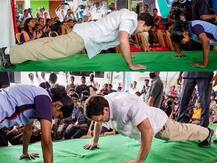 રાહુલ ગાંધીનો પુશઅપ્સ કરતો વીડિયો વાયરલ, માત્ર 9 સેકન્ડમાં 13 પુશઅપ્સ લગાવ્યા, જુઓ વીડિયો