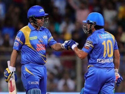 road safety world series india legend won by 10 wickets sehwag smashes 80 runs Road Safety World Series: સેહવાગે રમી ધમાકેદાર ઇનિંગ, ઇન્ડિયા લીજેન્ડ્સની 10 વિકેટે જીત