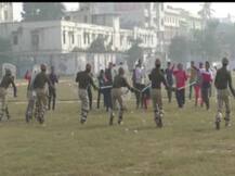 अयोध्या में राम मंदिर पर आनेवाले फैसले को लेकर गोरखपुर में किया गया मॉक ड्रिल