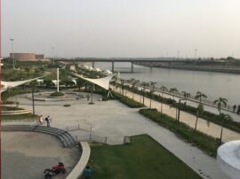 Power cut in Lucknow Gomti river front due to unpaid electricity bill गोमती रिवर फ्रंट अंधेरे में डूबा, पांच करोड़ का बिजली बिल बकाया होने पर विभाग ने कनेक्शन काटा