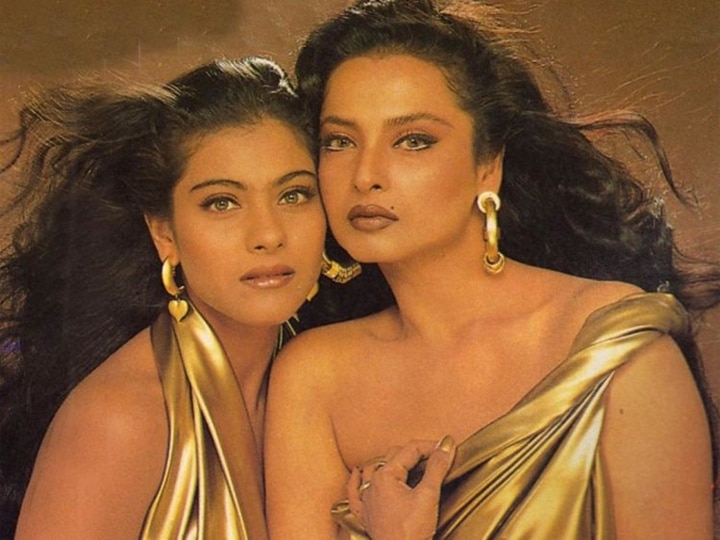 Bollywood Evergreen Actress Rekha Photo Shoot With Kajol Make News In 90s