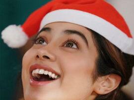 Jahnavi Kapoor appeared in this style on the occasion of Christmas, share photo on social media क्रिसमस के मौके पर इस अंदाज़ में दिखीं जाह्नवी कपूर, सोशल मीडिया पर शेयर की फोटो