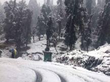 मसूरी, धनोल्टी सहित उंचाई वाले इलाकों में बर्फवारी, उत्तराखंड शीतलहर की चपेट में