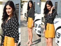 कैटरीना कैफ ने अपने स्टाइल स्टेटमेंट से फैंस को किया इंप्रेस, लेदर स्कर्ट में नजर आईं बेहद खूबसूरत