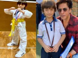 Bollywood King Shahrukh Khan son Abram Khan wins Gold Medal says my kids have more medal then me Abram ने जीता गोल्ड मेडल तो Shahrukh khan ने कहा- मेरे बच्चों के पास मुझसे ज्यादा...