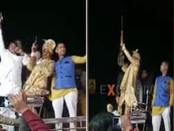 दूल्हे के साथ खड़े होकर सपा नेता ने की जमकर हर्ष फायरिंग, वीडियो हुआ वायरल