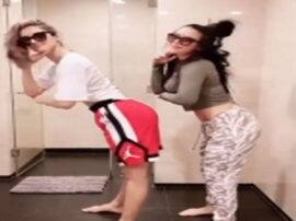 Disha Patani and Tiger Shroff\'s sister make funny teak tok videos