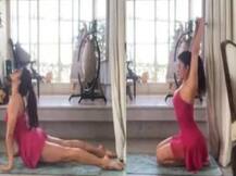 Exercise के जरिए Jacqueline Fernandez ने बताया कैसे कर सकते है Time Pass