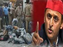 औरैया: मजदूरों की मौत पर राजनीति गर्म, अखिलेश बोले- ऐसे हादसे मृत्यु नहीं हत्या