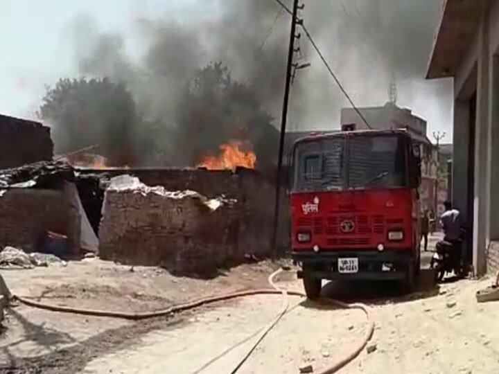 देवबंद: स्क्रैप के गोदाम में शॉर्ट सर्किट से लगी भीषण आग, तीन लाख का नुकसान