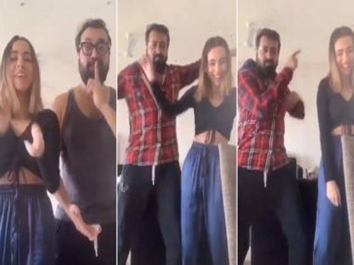 Anurag Kashyap and his daughter Alia's dance video went viral अनुराग कश्यप और उनकी बेटी आलिया का डांस वीडियो वायरल